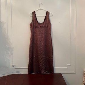 Forever 21 Dark Mauve/Purple Satin Dress (NWT)